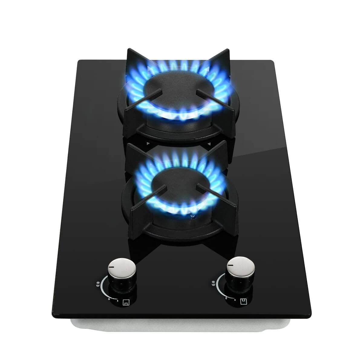 topstrong 30 cm built in gas hob black glass gas cooktop YYUKGCT-B02
