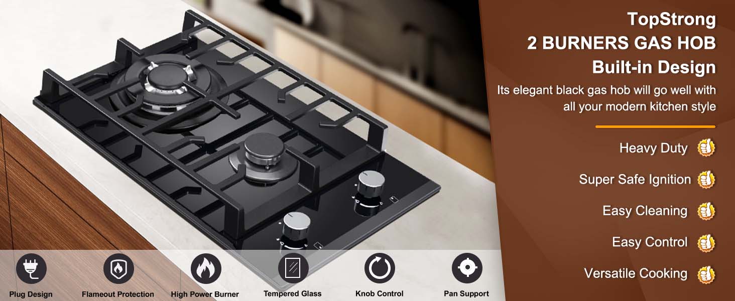 topstrong 2 banner gas cooktop