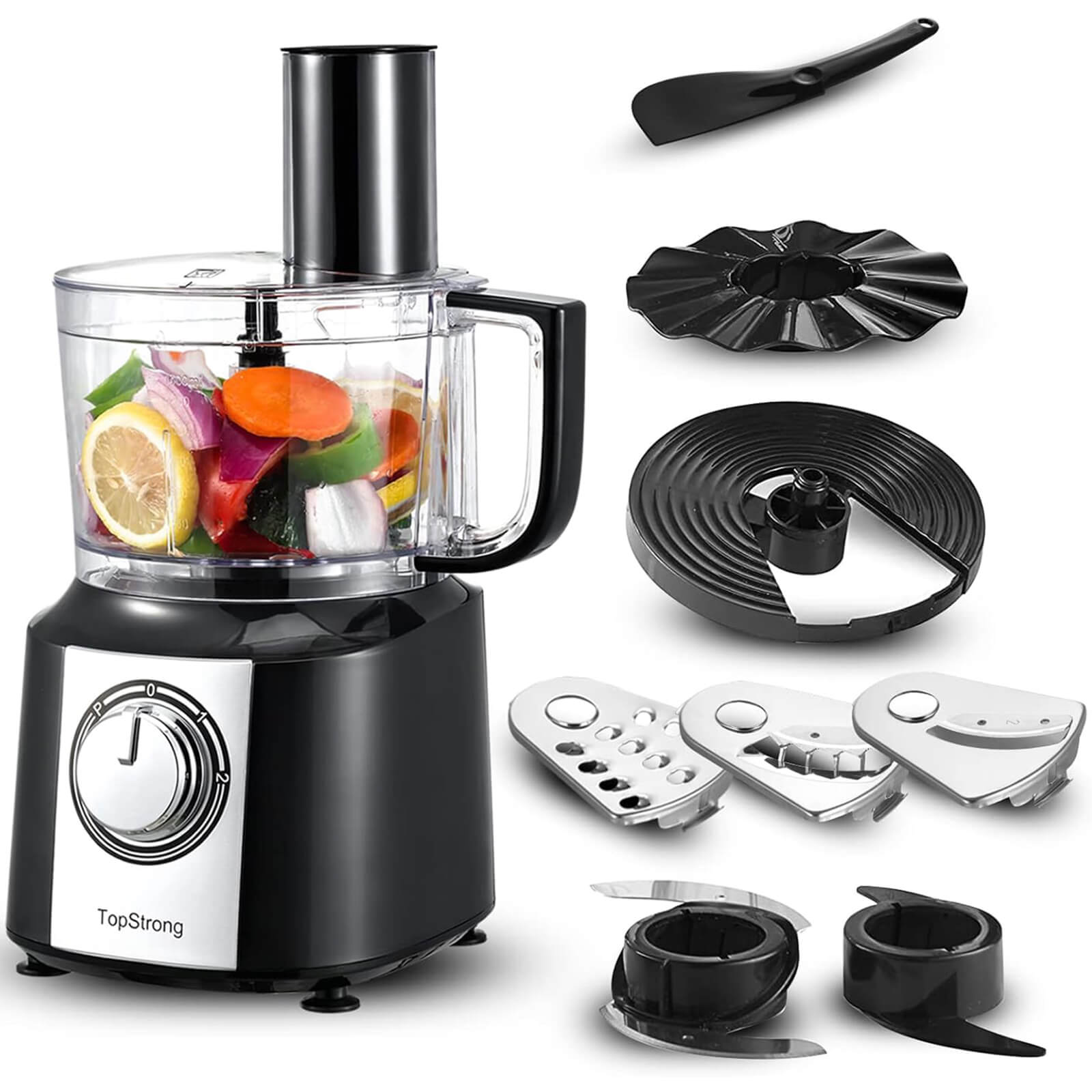 topstrong 800w multifunctional food processor with 2L bowl