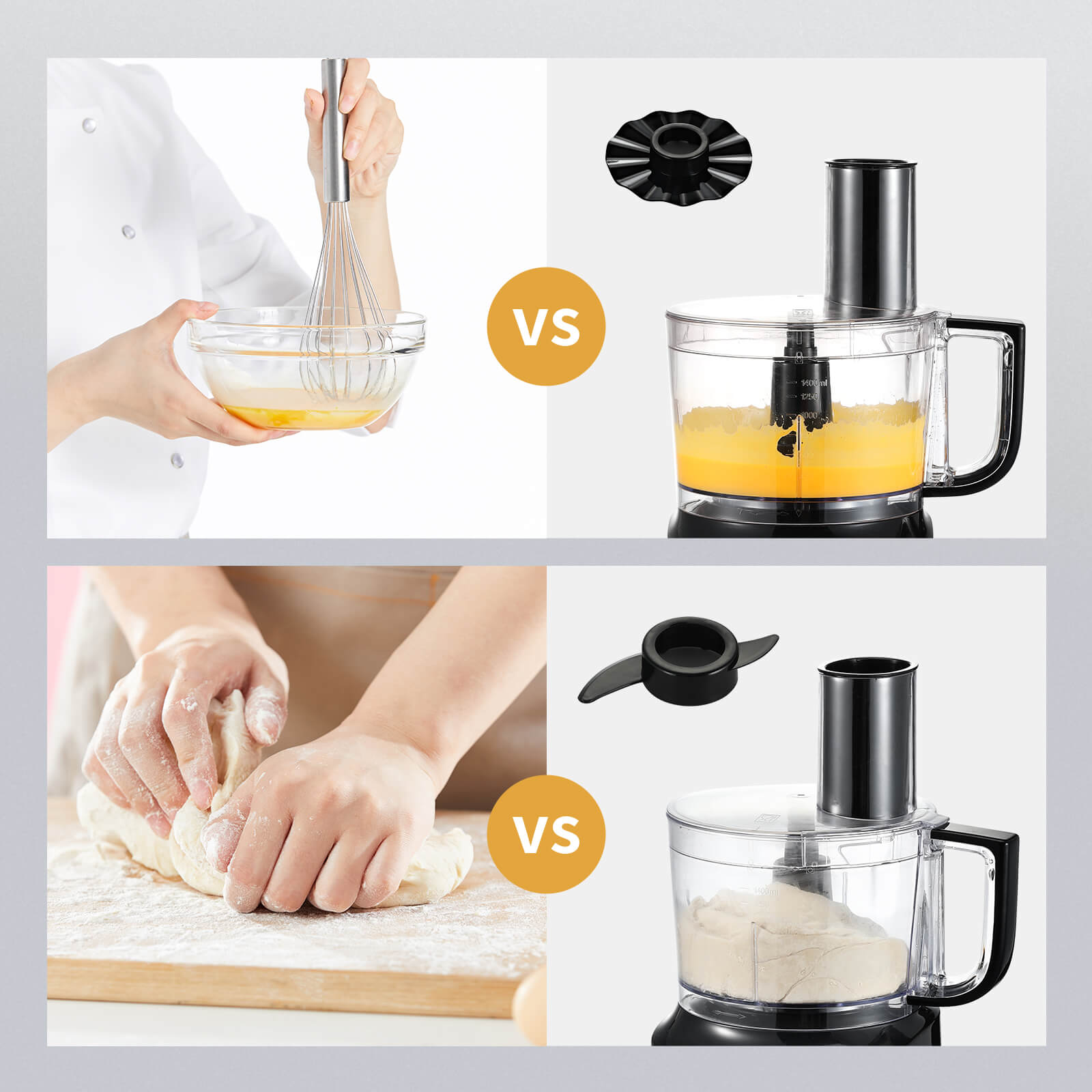 topstrong food processor for mixing egg yolks and dough