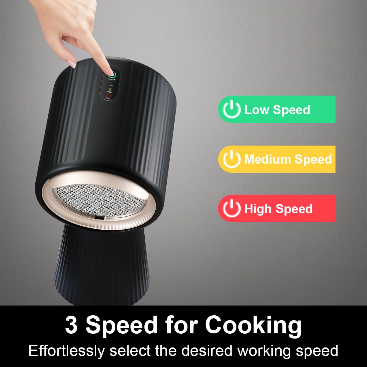YYUKMH-TBX8 180m³/h Portable Extractor Fan Kitchen with Carbon Filter Energy Class A+